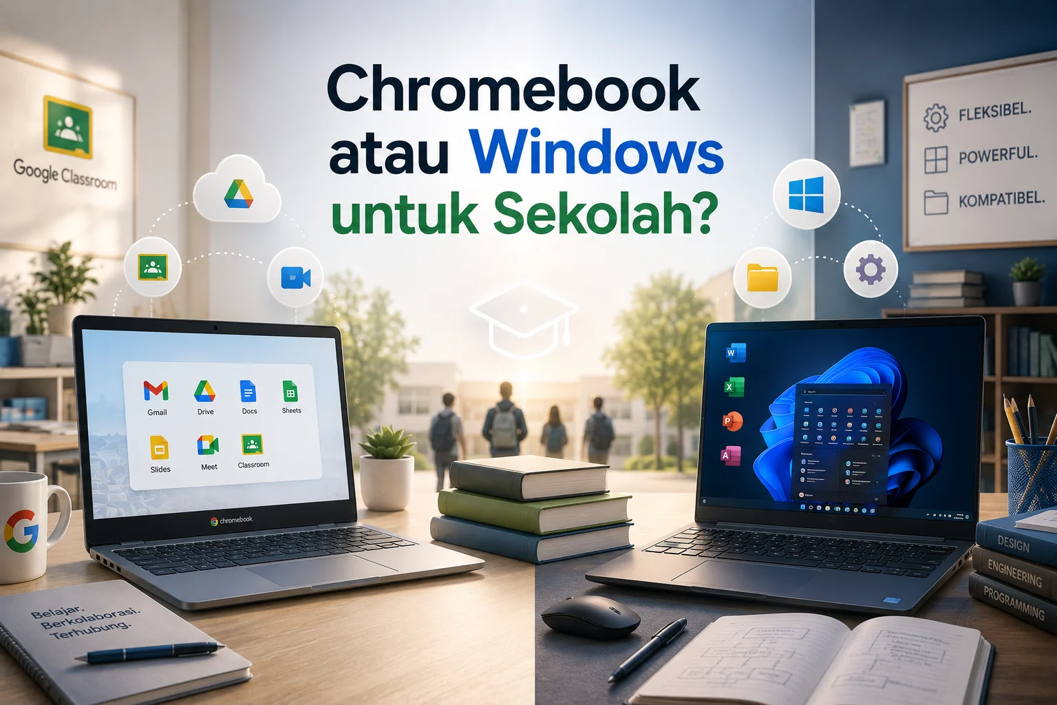 Perbandingan ChromeOS dan Windows untuk Sekolah: Mana yang Lebih Praktis?